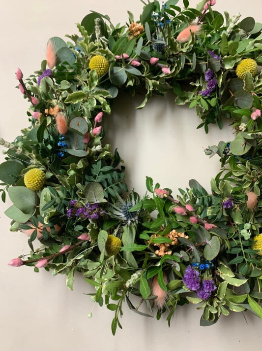 Large Living Spring Wreath Workshop ( Cheadle)- Saturday 15th March 2025 12-2pm