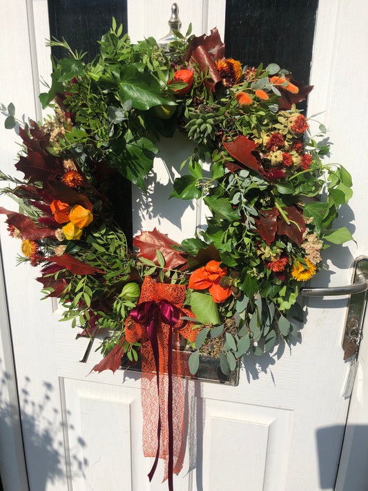 DIY Natural Autumn Wreath Kit