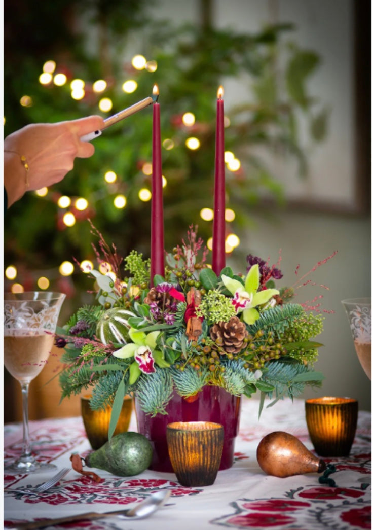 Festive Candle Centrepiece Workshop with Festive Tapas @ El Bosc, Styal Village- 17th December 12-2pm