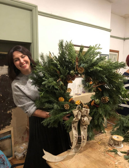 Luxury Festive Wreath Making with Festive Tapas - El Bosc Restaurant- 29th December