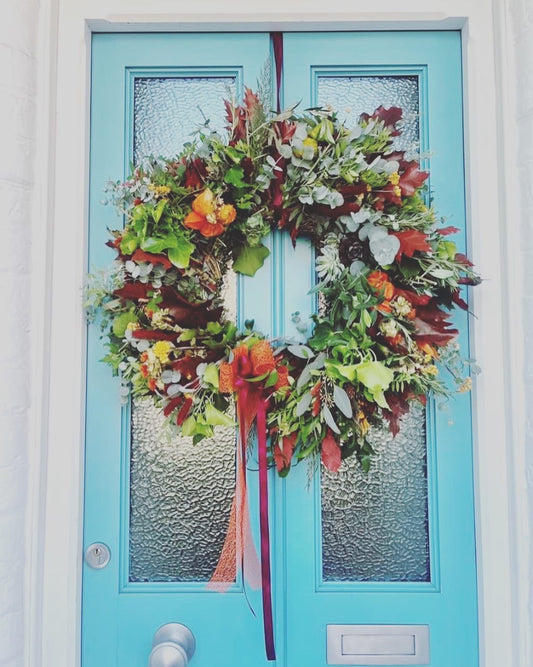 Large Natural Autumn Wreath